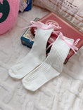 Load image into Gallery viewer, Bookish Belle Bow Socks