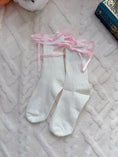 Load image into Gallery viewer, Bookish Belle Bow Socks