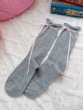 Load image into Gallery viewer, Literary Lace Ribbon Socks