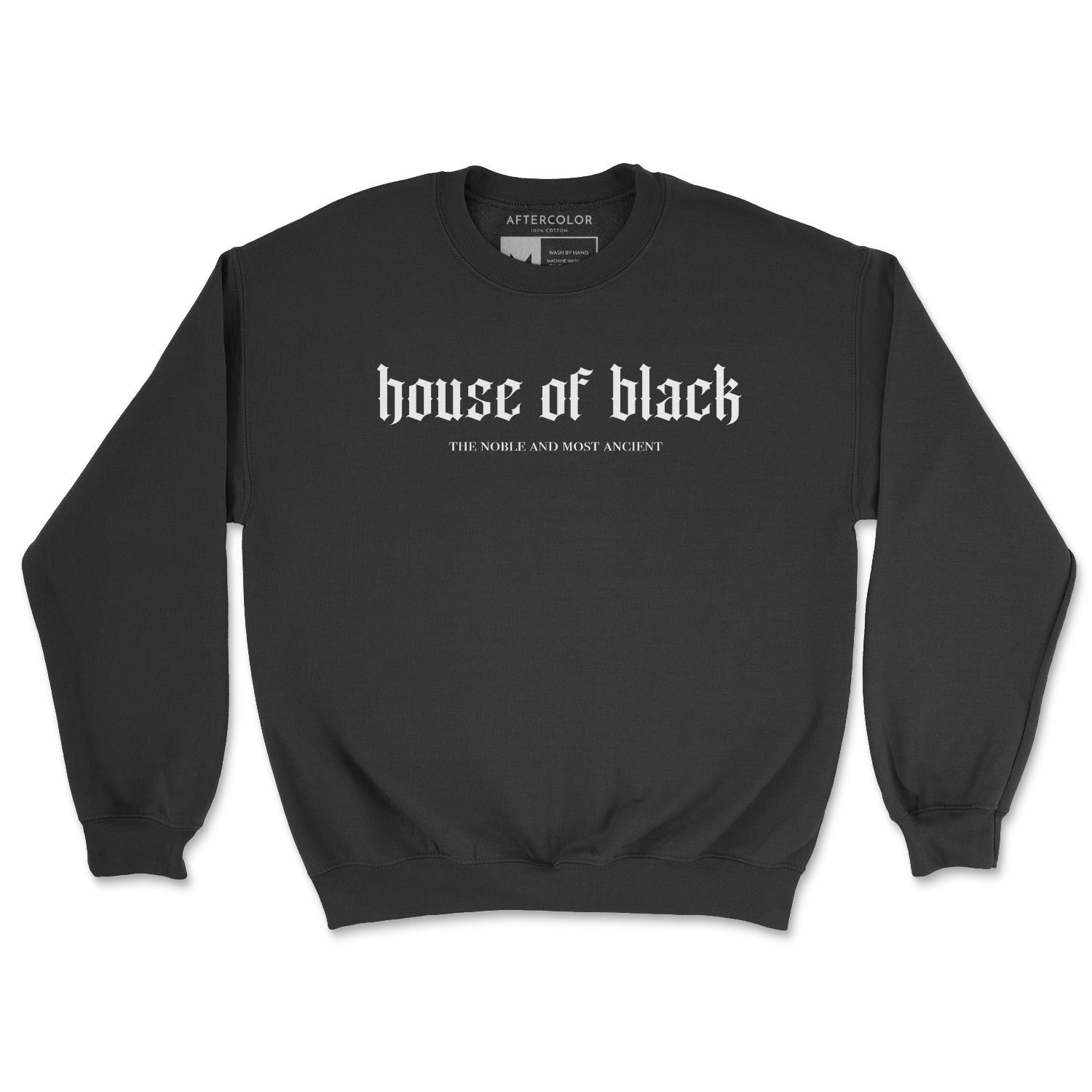 House of Black Crewneck Sweatshirt Aftercolor