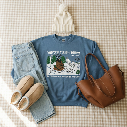 Winter Sleigh Tour Crewneck Sweatshirt
