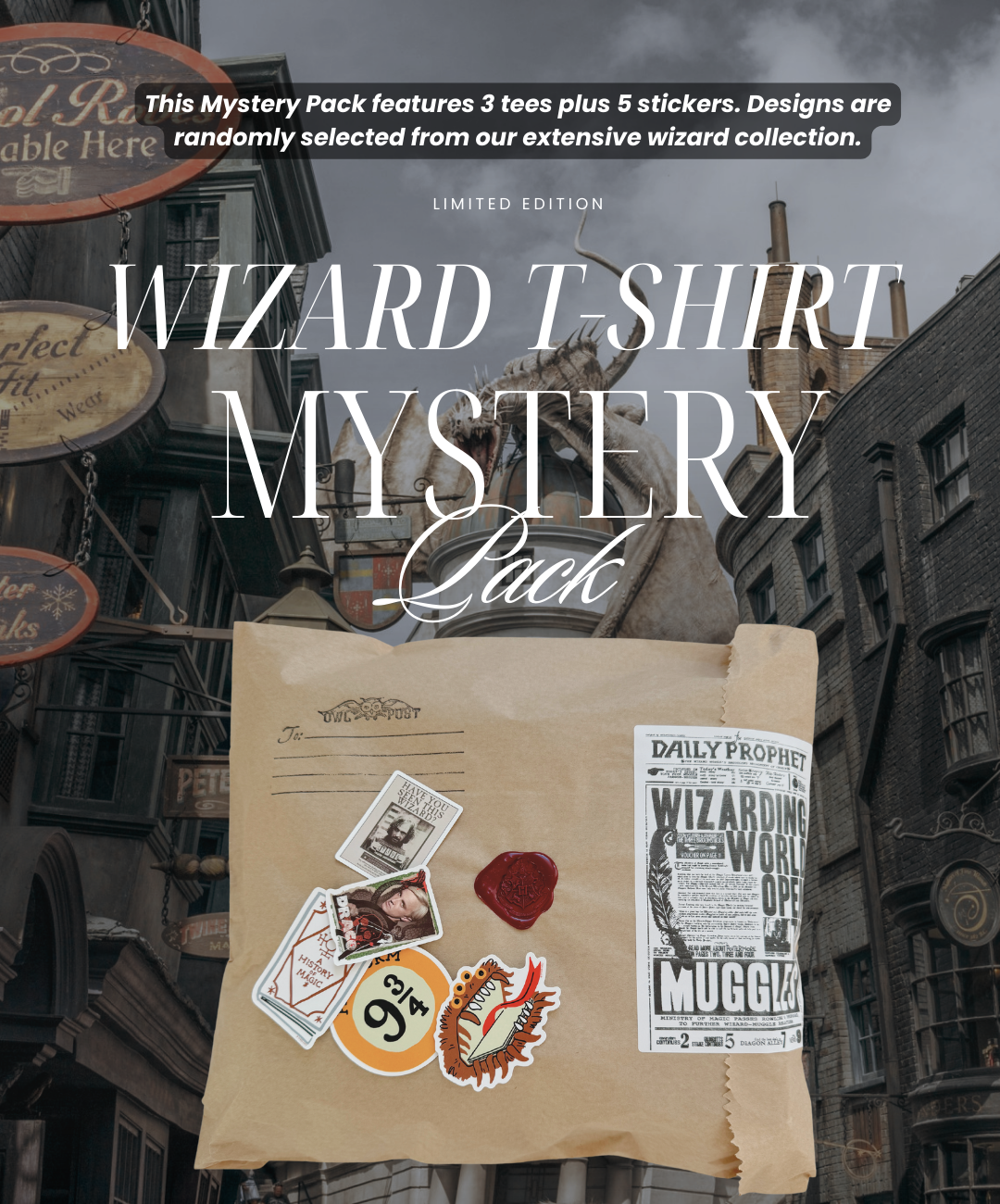 Wizard T-shirt Mystery Pack