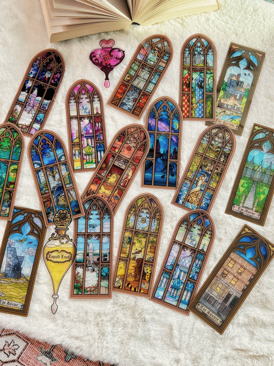Order $75+ Redeem a Random Stained Glass Patterned Bookmark