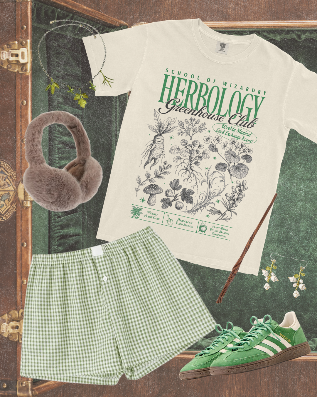 Herbology Greenhouse Club Garment Dyed Tee