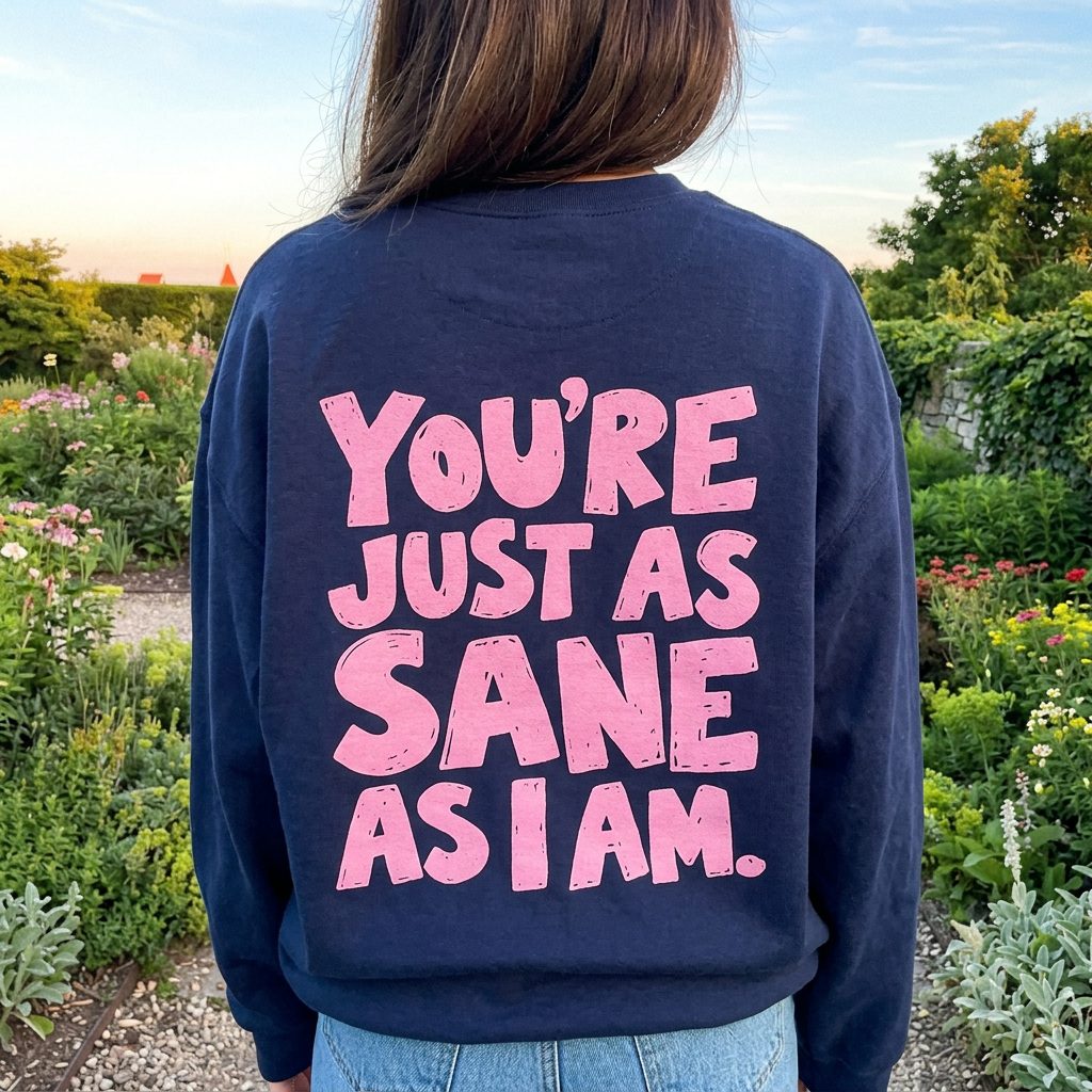 As Sane As I am Crewneck Sweatshirt