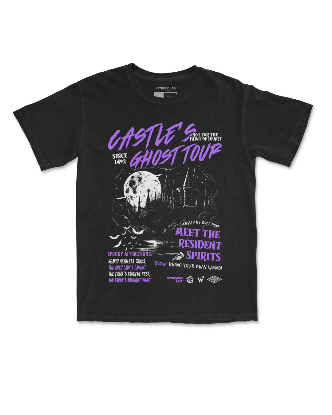 Castle's Ghost Tour Garment Dyed Tee