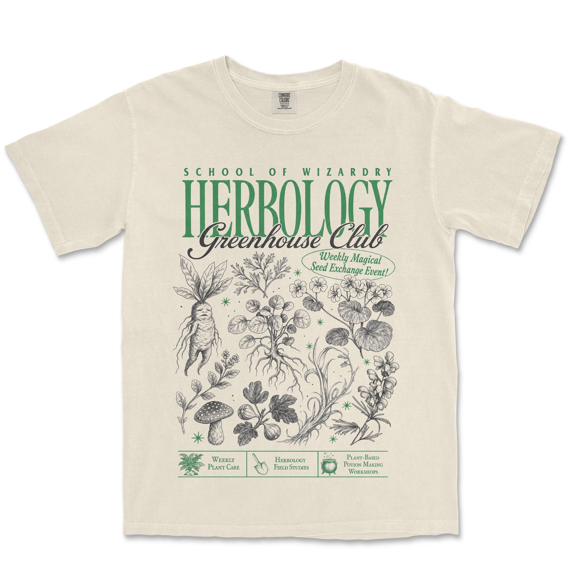 Herbology Greenhouse Club Garment Dyed Tee