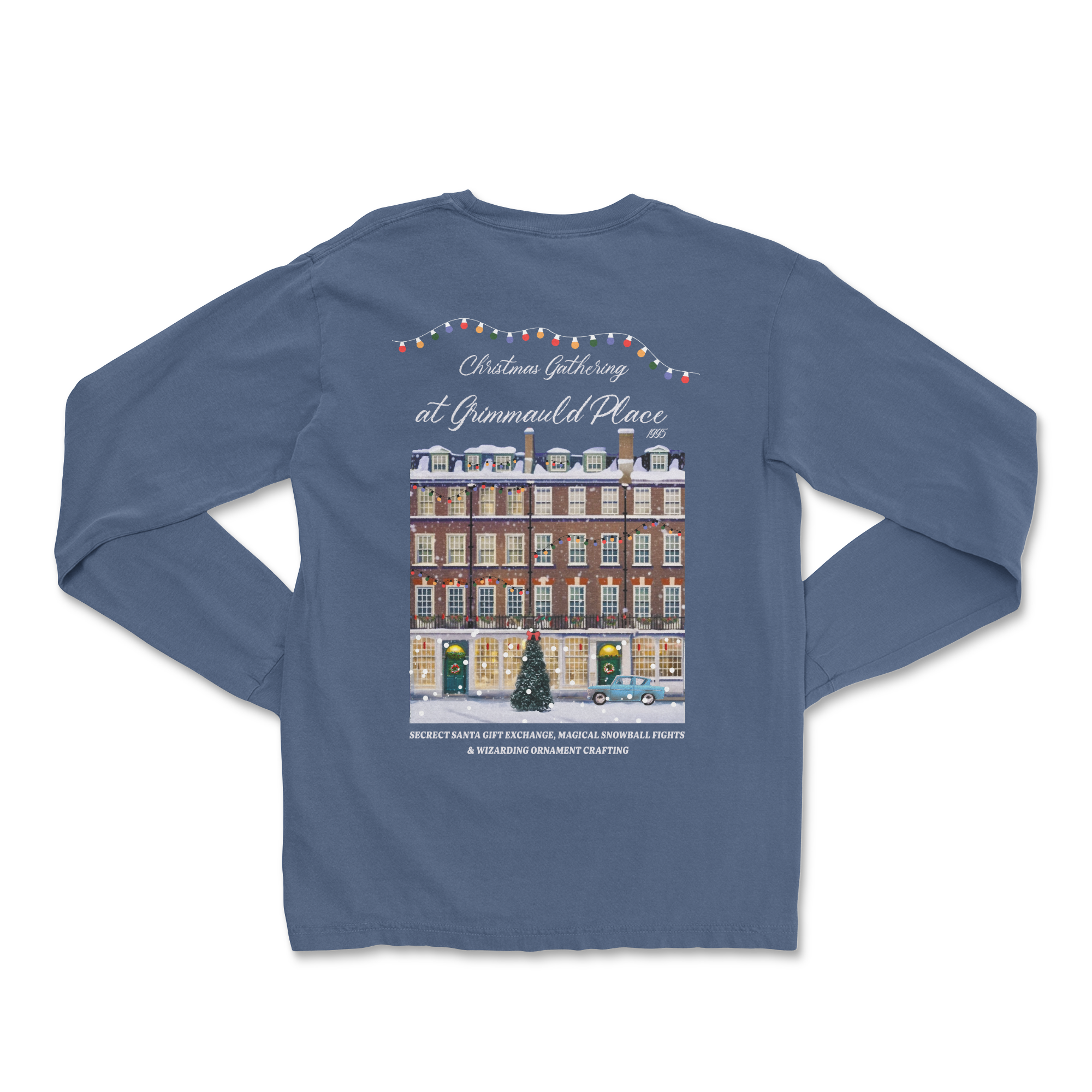 Christmas at Grimmauld Garment Dyed Long Sleeve Tee