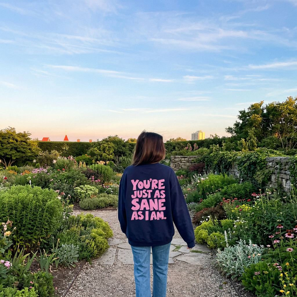 As Sane As I am Crewneck Sweatshirt