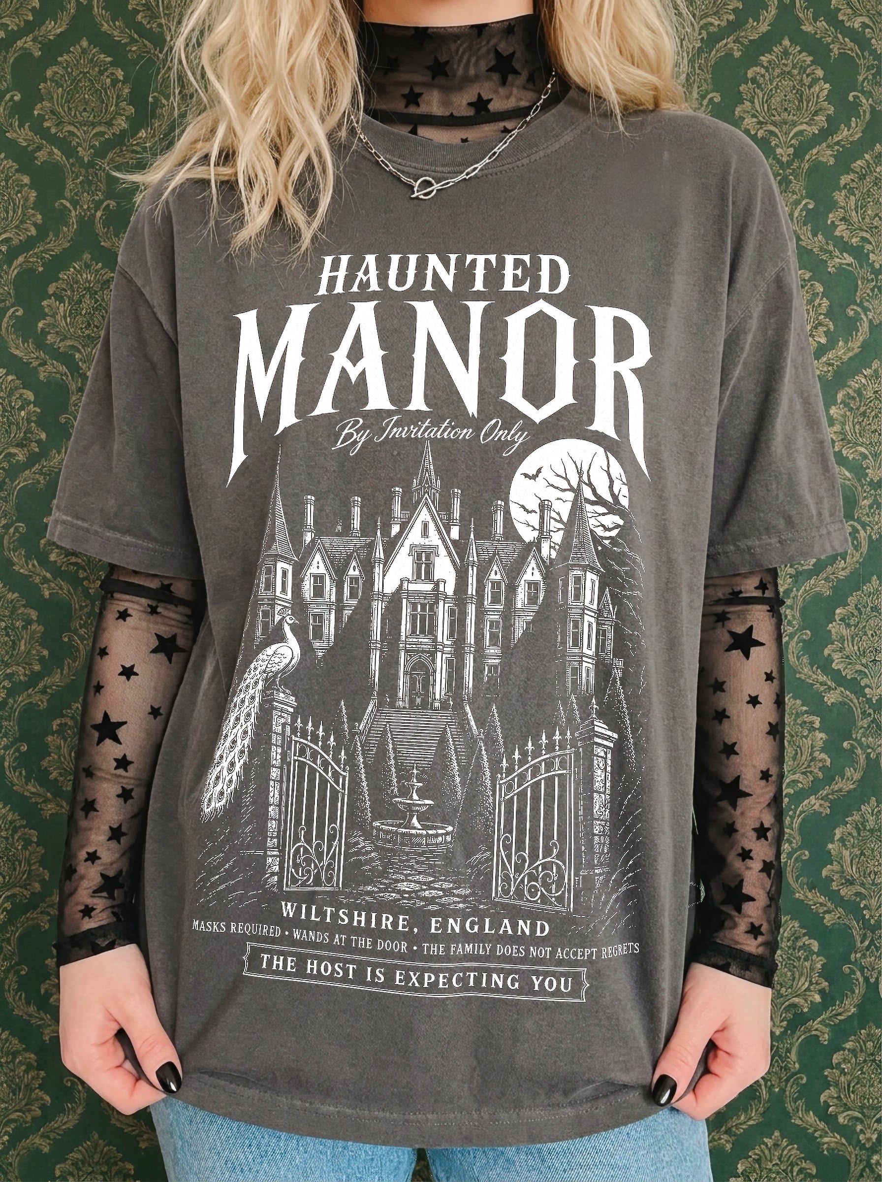 The Haunted Manor Garment Dyed Tee