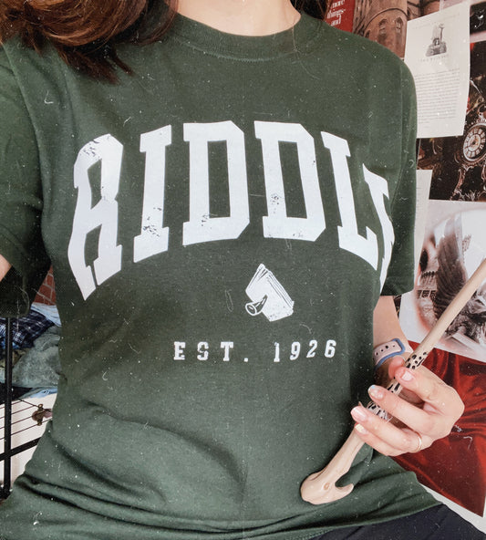 Riddle Surname Garment Dyed Tee