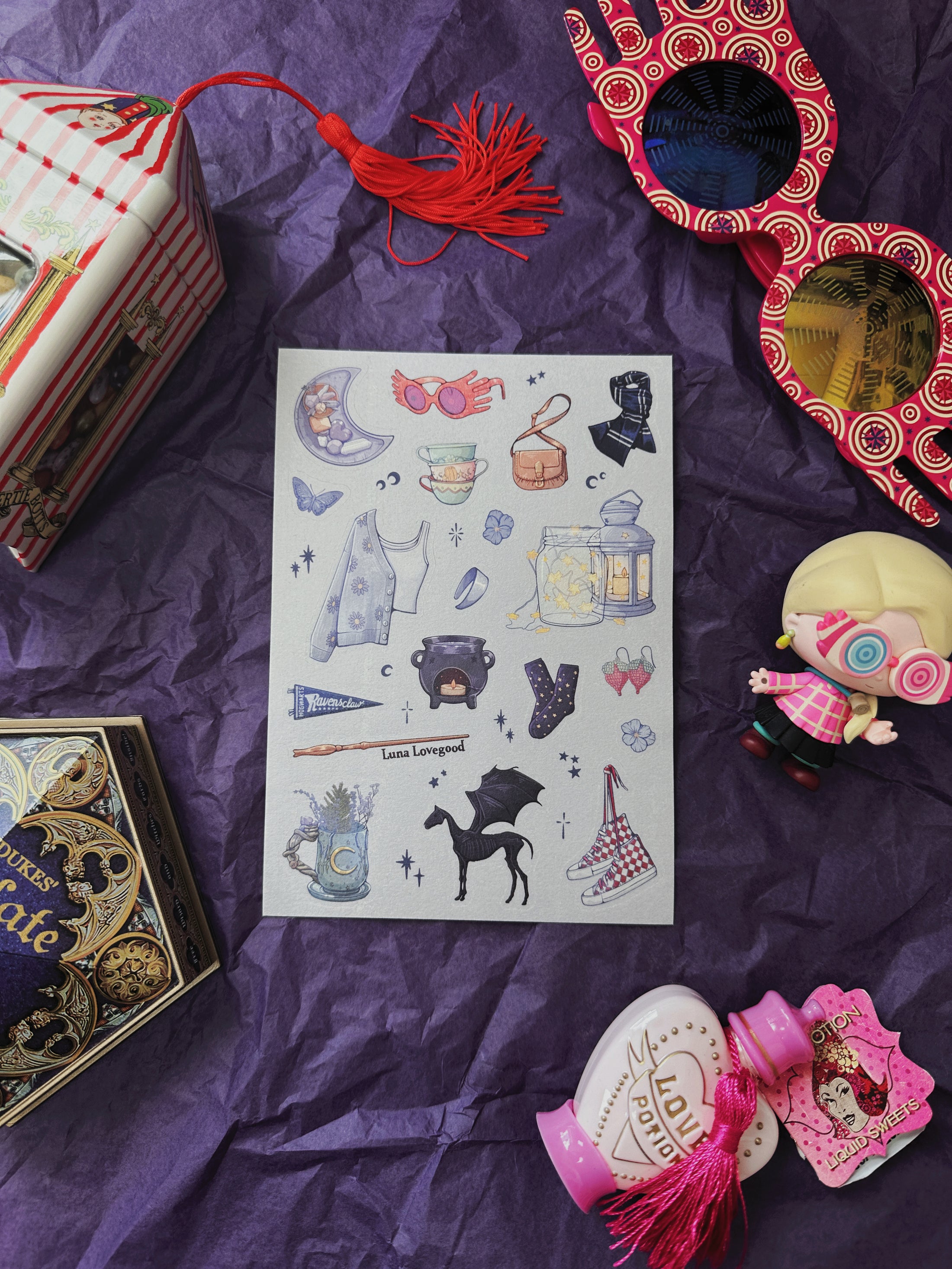 Luna Junk Journal Sticker Sheet