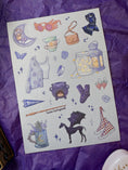 Load image into Gallery viewer, Luna Junk Journal Sticker Sheet
