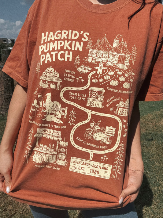 The Pumpkin Patch Map Garment Dyed Tee