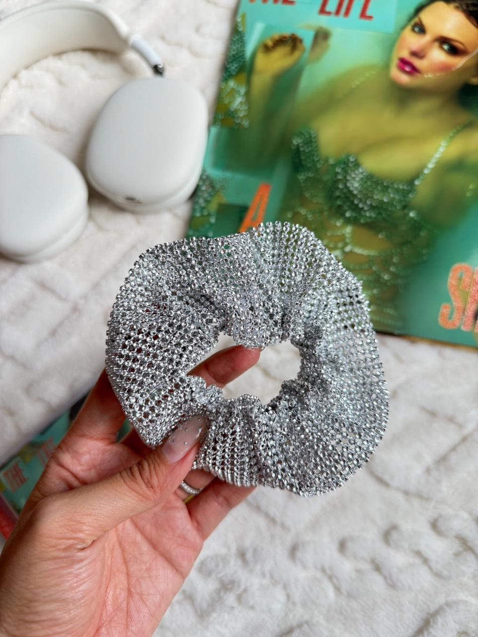 Sparkle Mesh Scrunchie