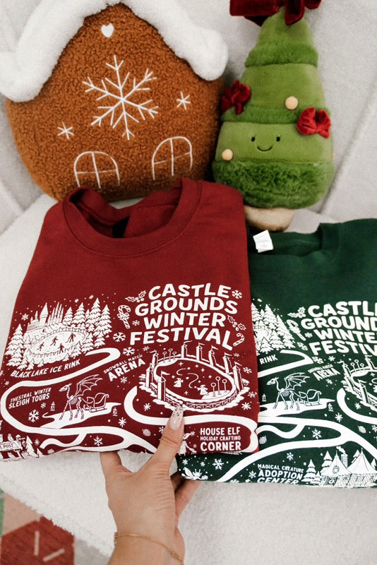 Castle Grounds Winter Festival Crewneck Sweatshirt