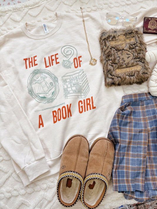 The Life of a Book Girl Crewneck Sweatshirt