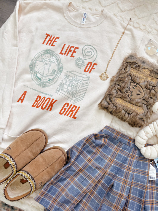 The Life of a Book Girl Crewneck Sweatshirt
