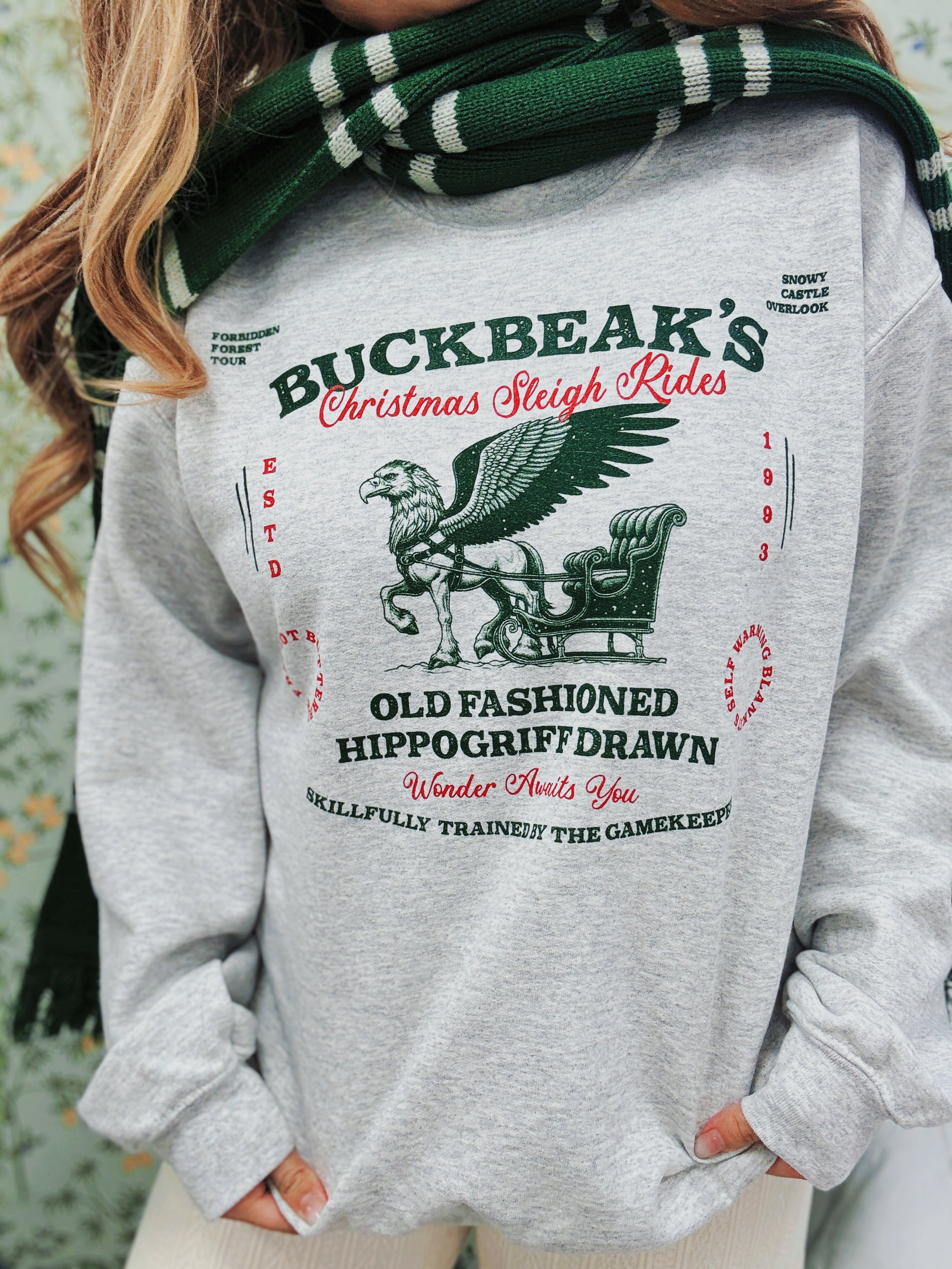 Buckbeak Sleigh Rides Sweatshirt