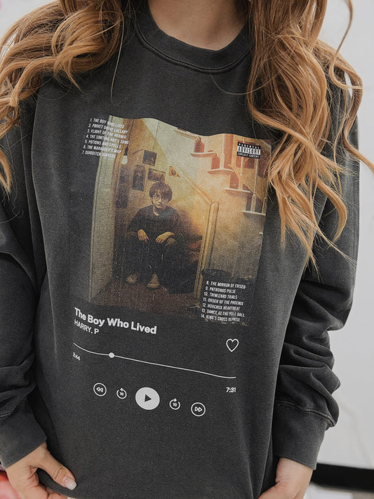 The Boy Who Lived Garment Dyed Sweatshirt