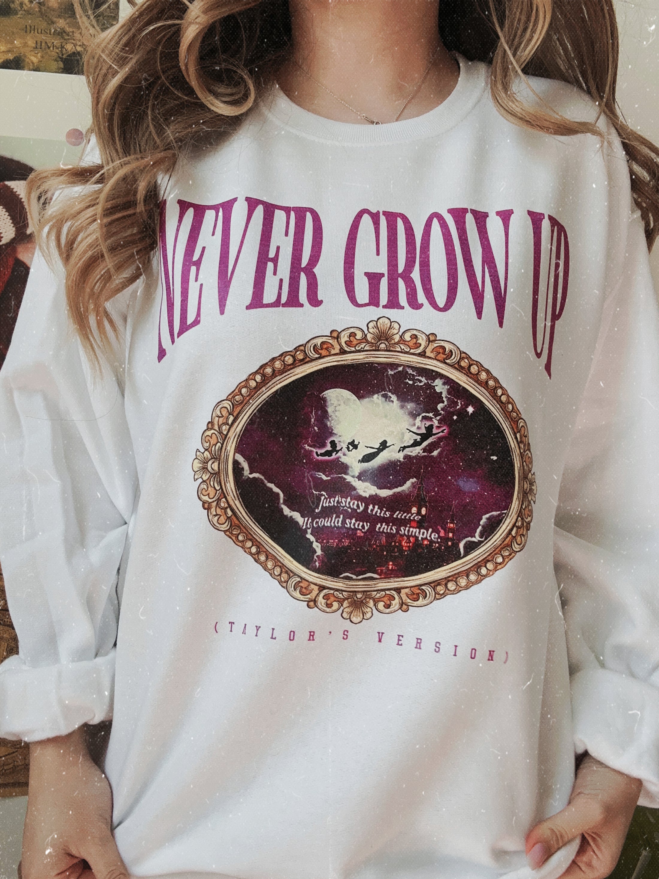 Never Grow Up Crewneck Sweatshirt - Limited Edition