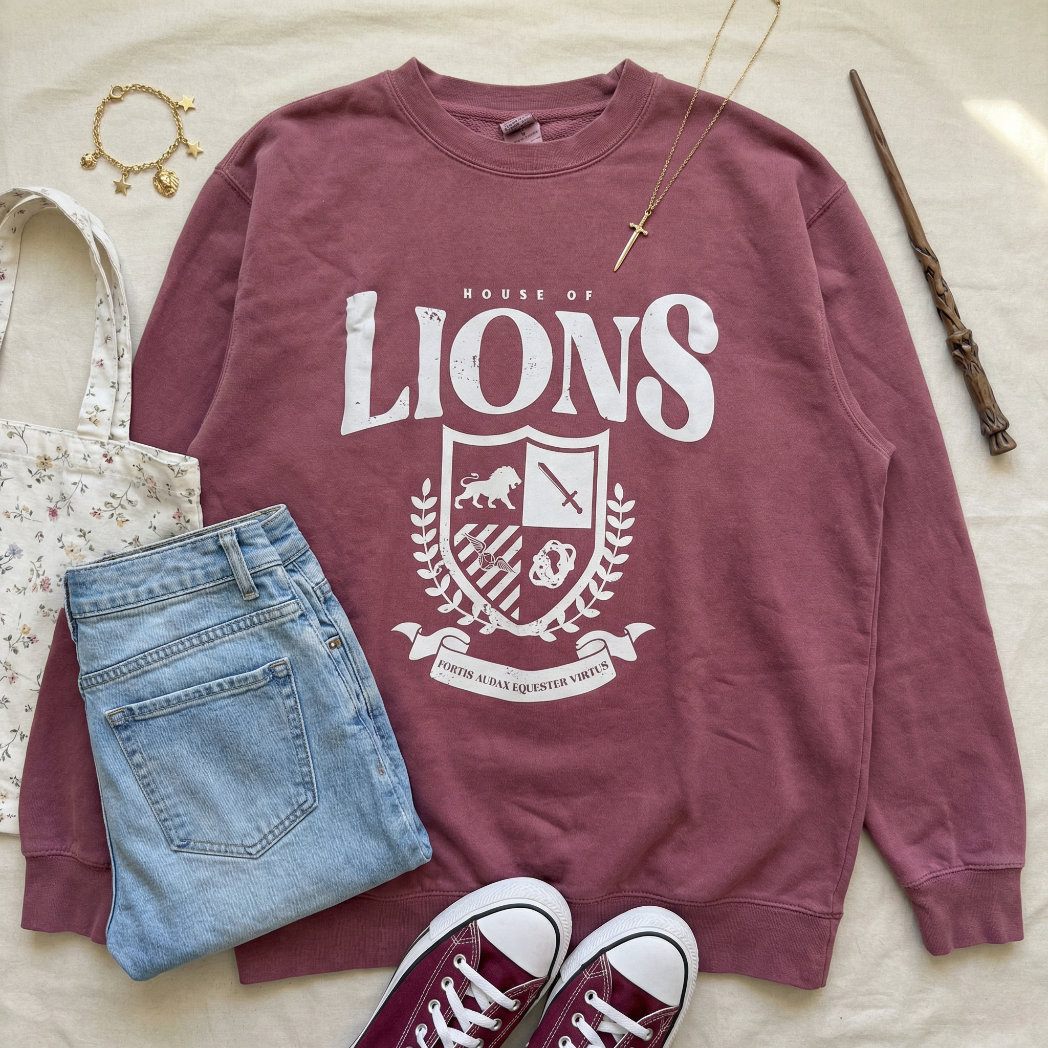 House of Lions Garment Dyed Sweatshirt