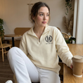Load image into Gallery viewer, School of Magic Quarter Zip Sweatshirt (M/Cream)
