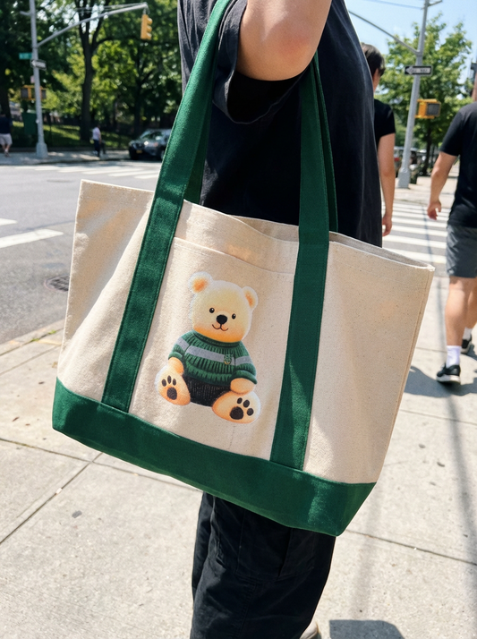 House of Ambition Bear - Tote / Boat Tote / Forest