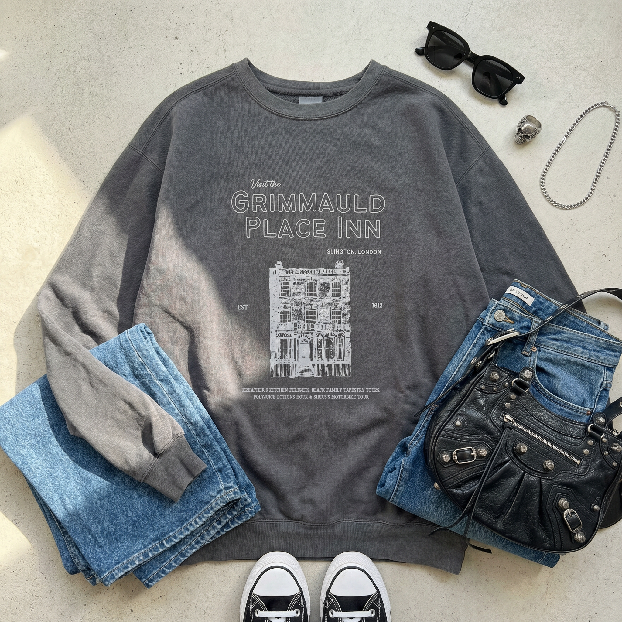 Grimmauld Place Inn Garment Dyed Sweatshirt