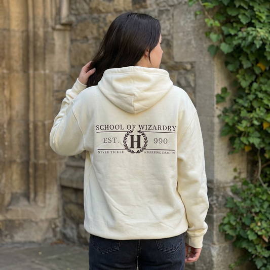 School of Magic Zipped Hoodie (M/CREAM)