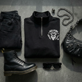 Load image into Gallery viewer, Hellfire Club Quarter Zip Sweatshirt ( L)

