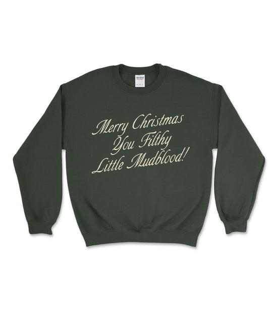 Merry Christmas Mudblood Crewneck Sweatshirt