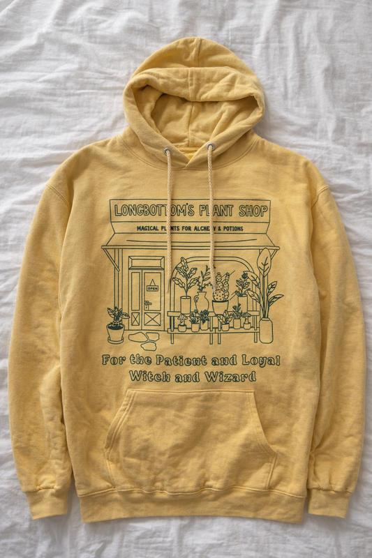 Magic Plant Shop Graphic Hoodie - Vintage Gold (L)