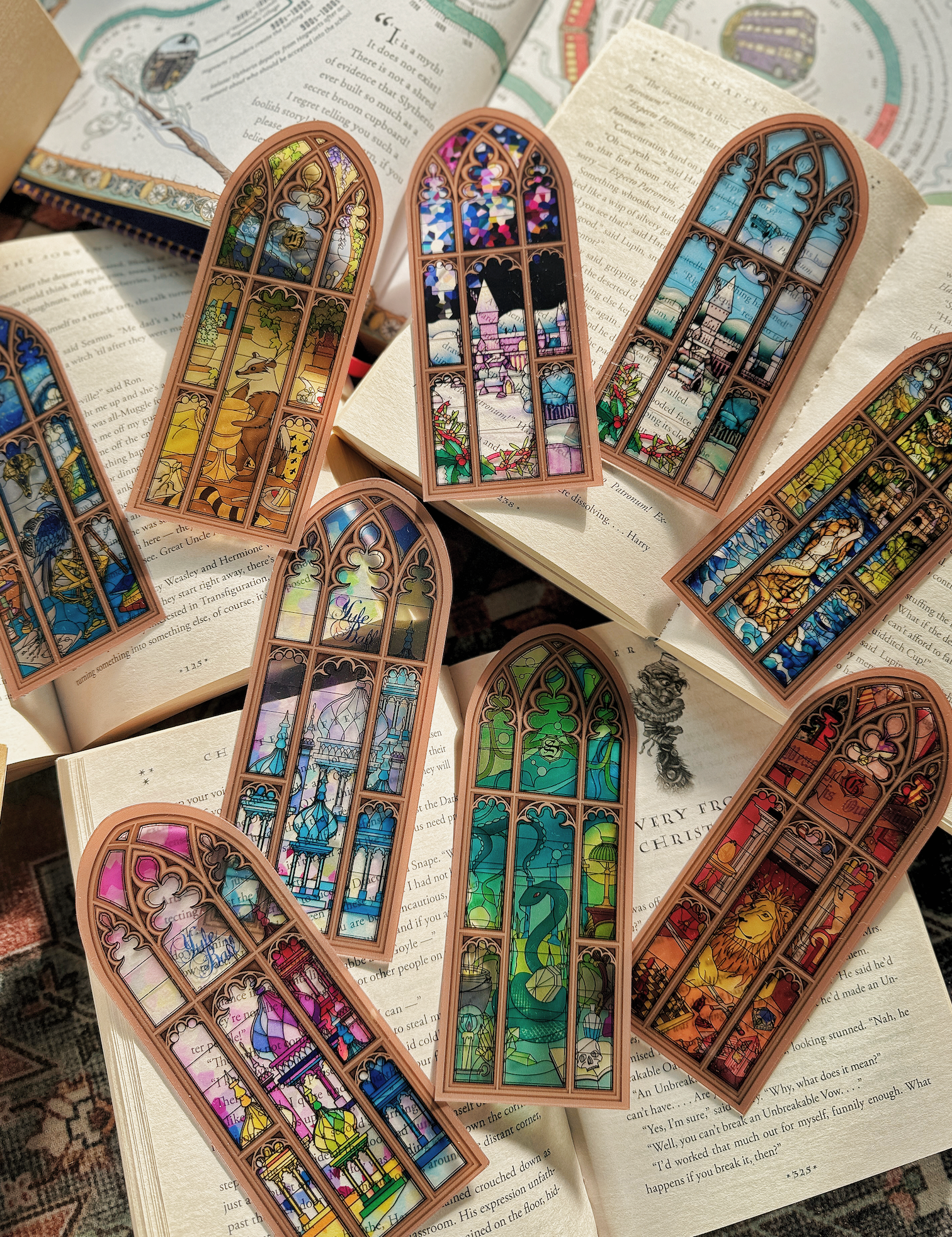 House Stained Glass Bookmark