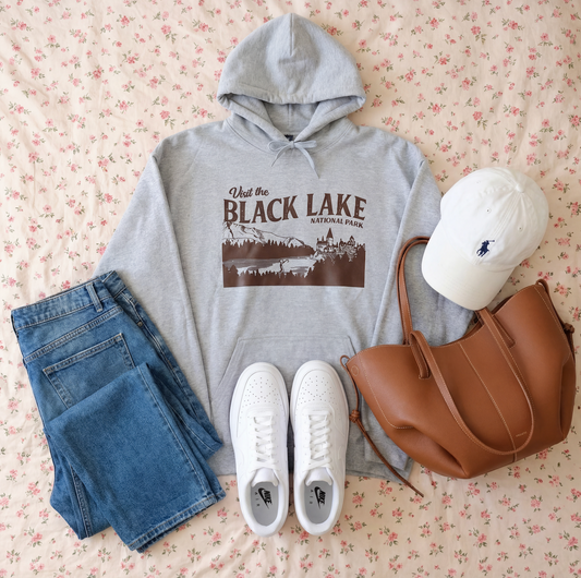 Black National Park Heather Hoodie (XL)