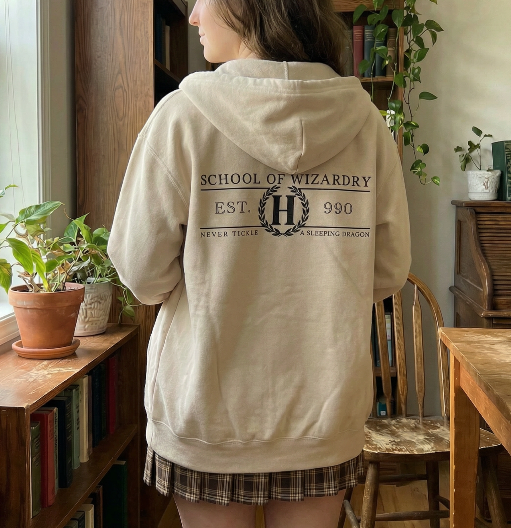 School of Magic Zipped Hoodie