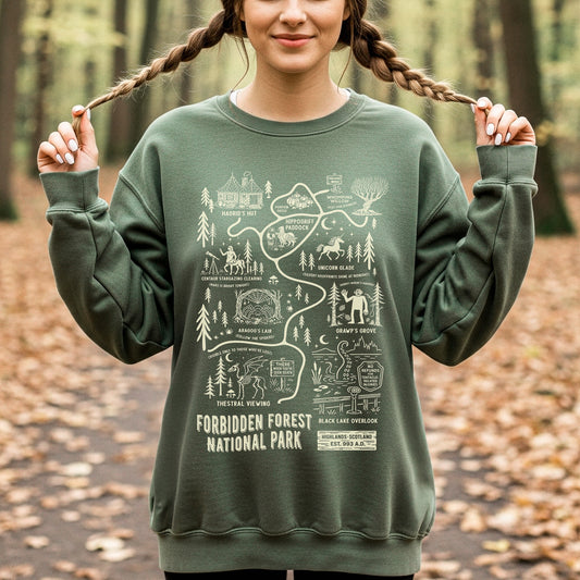 Forbidden Forest Hiking Club Crewneck Sweatshirt