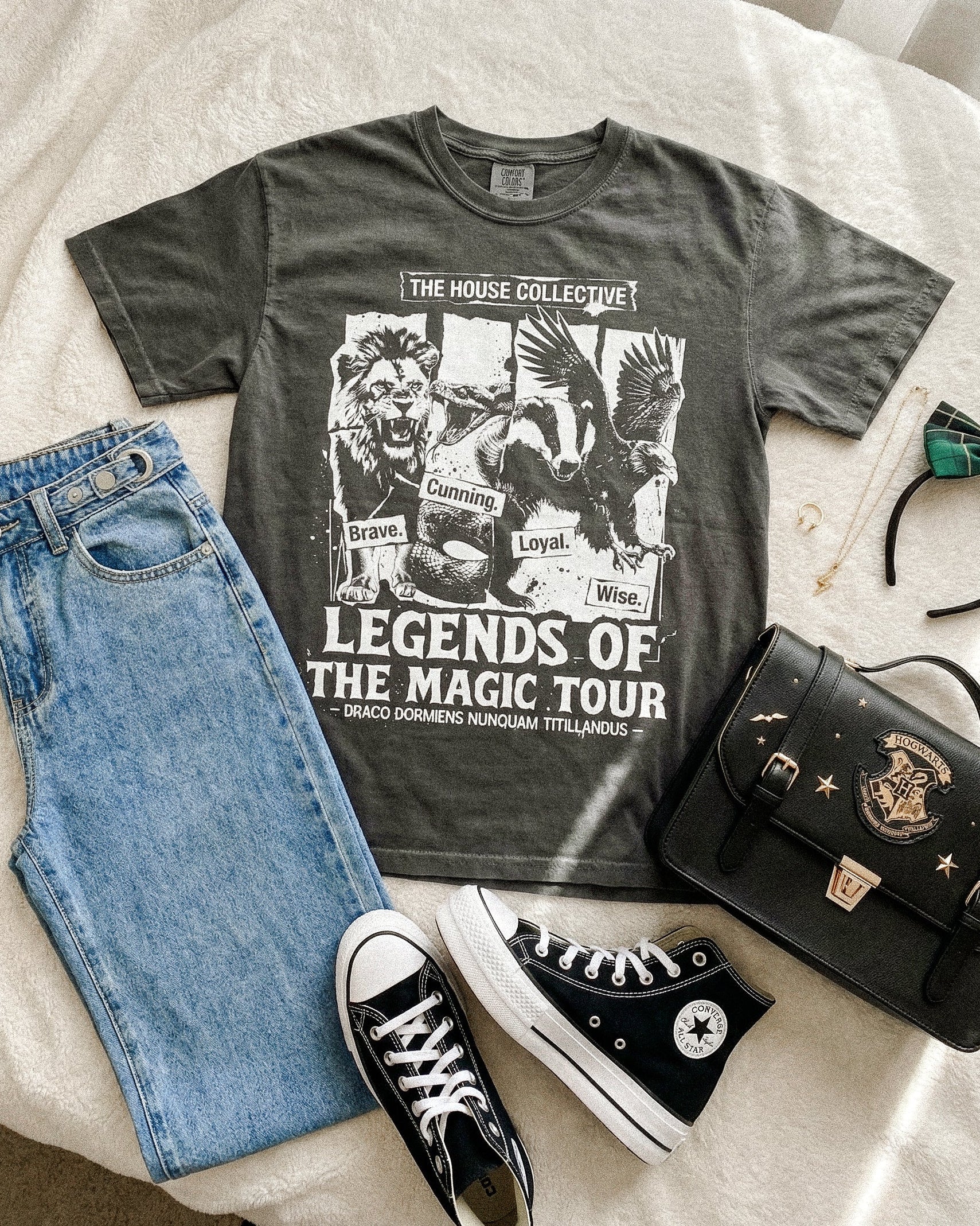The Four Houses World Tour Garment Dyed Tee