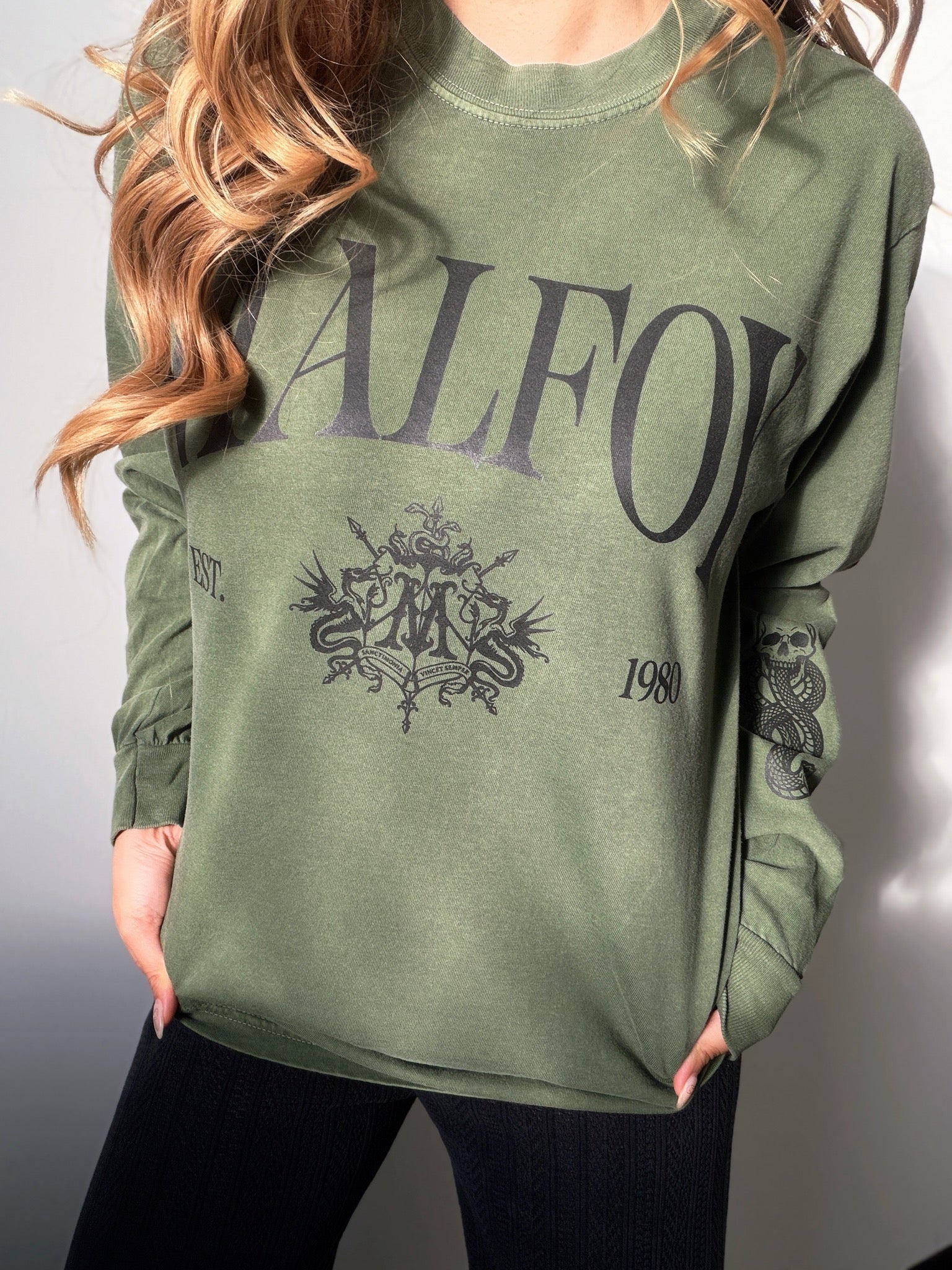 Draco Surname Long Sleeve Tee