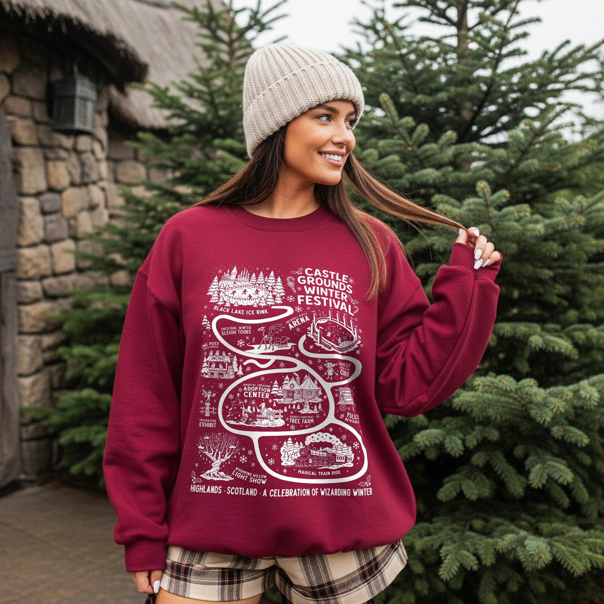 Castle Grounds Winter Festival Crewneck Sweatshirt