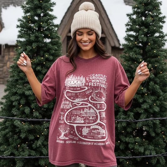 Castle Grounds Winter Festival Garment Dyed Tee