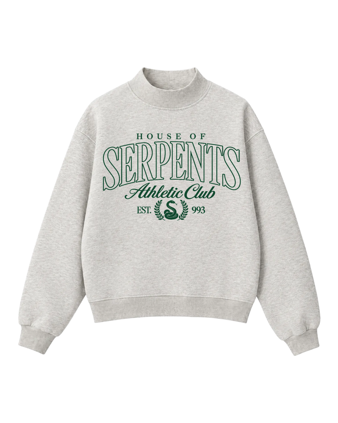 House Athletic Club - Serpents Mock Neck Sweatshirt