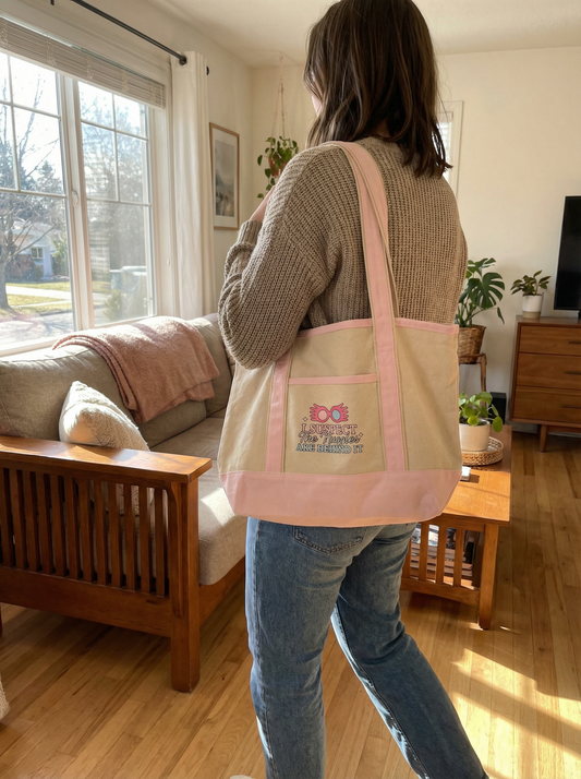Luna Tote / Boat Tote / Pink