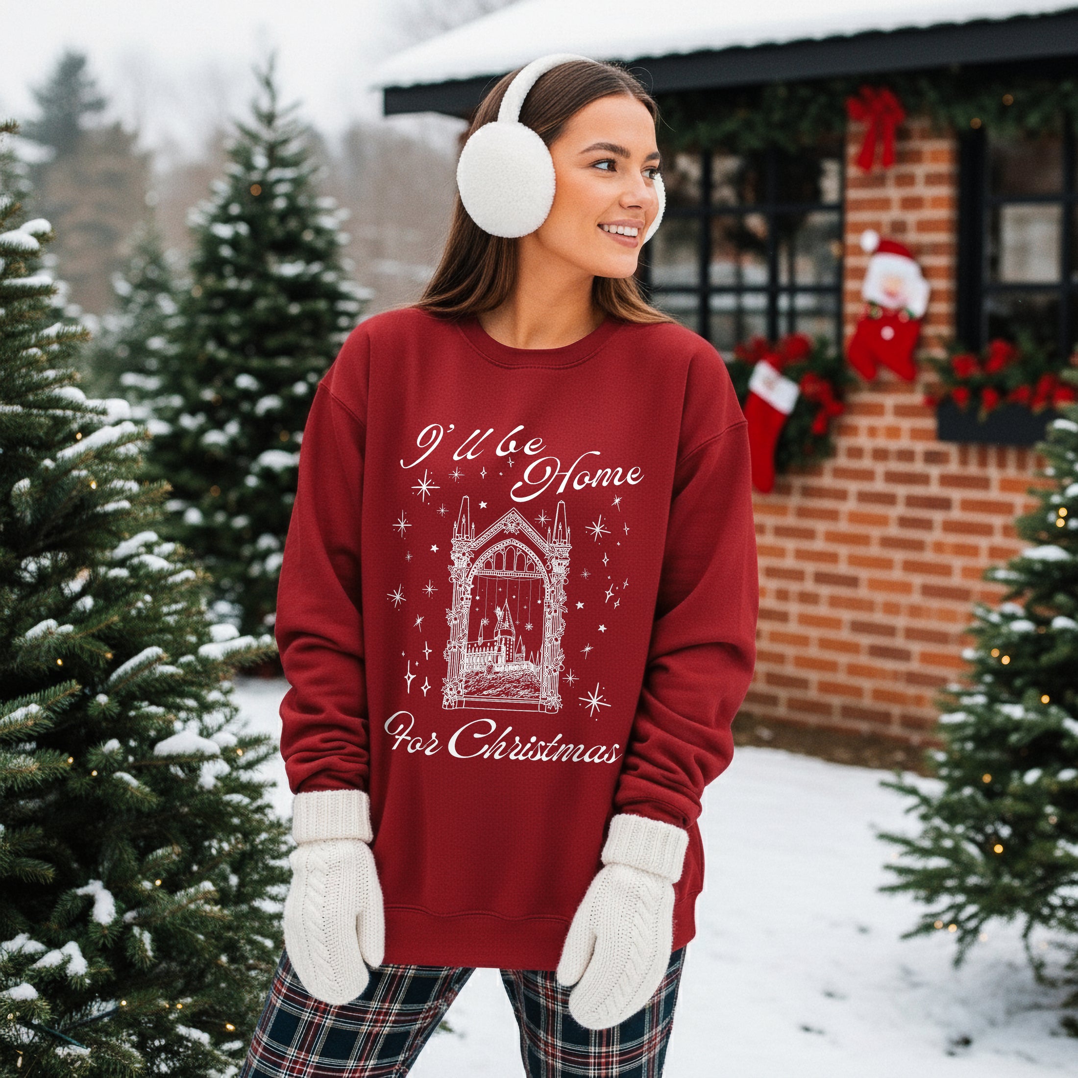 I'll be Home for Christmas 2025 Crewneck Sweatshirt