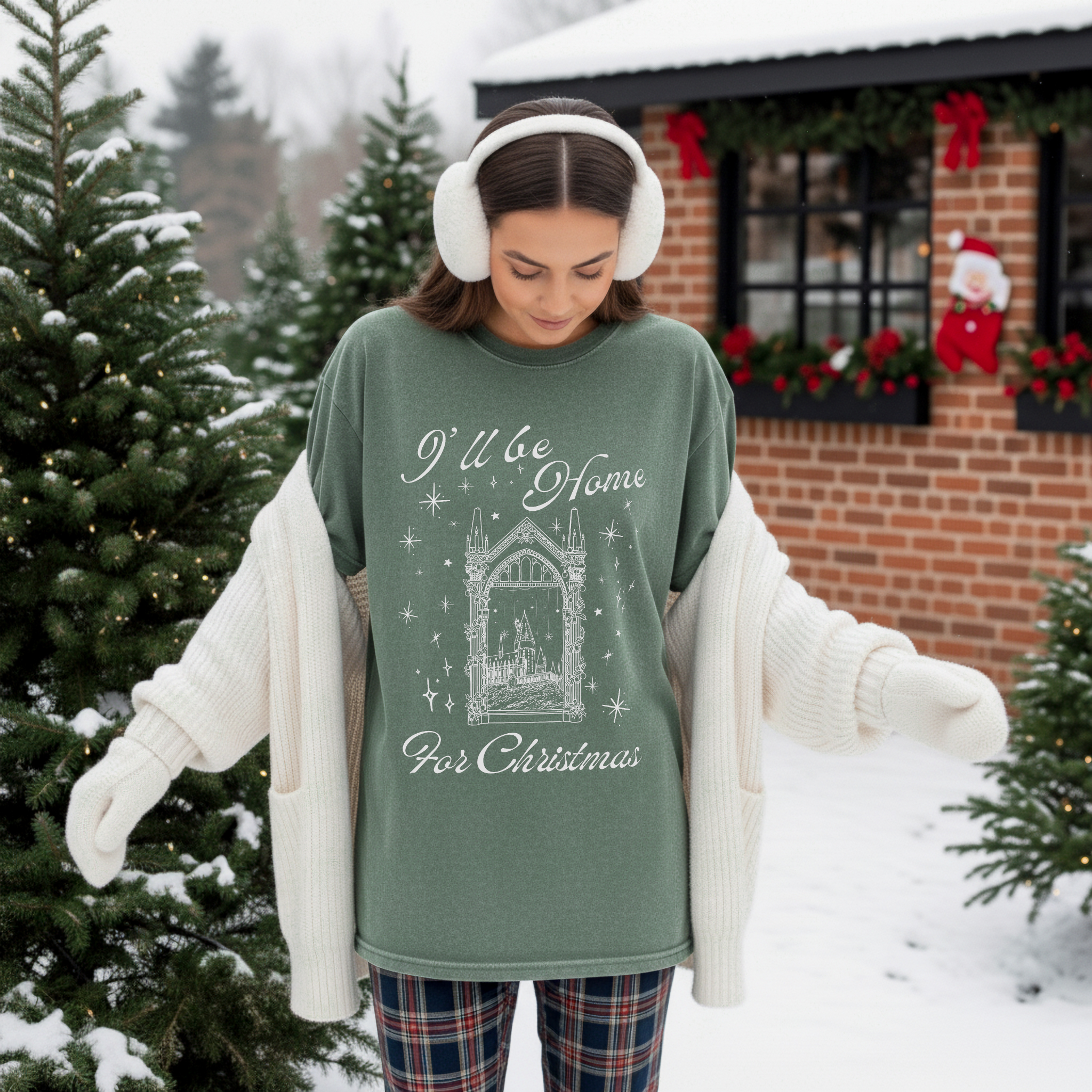 I’ll be Home for Christmas 2025 Garment Dyed Tee