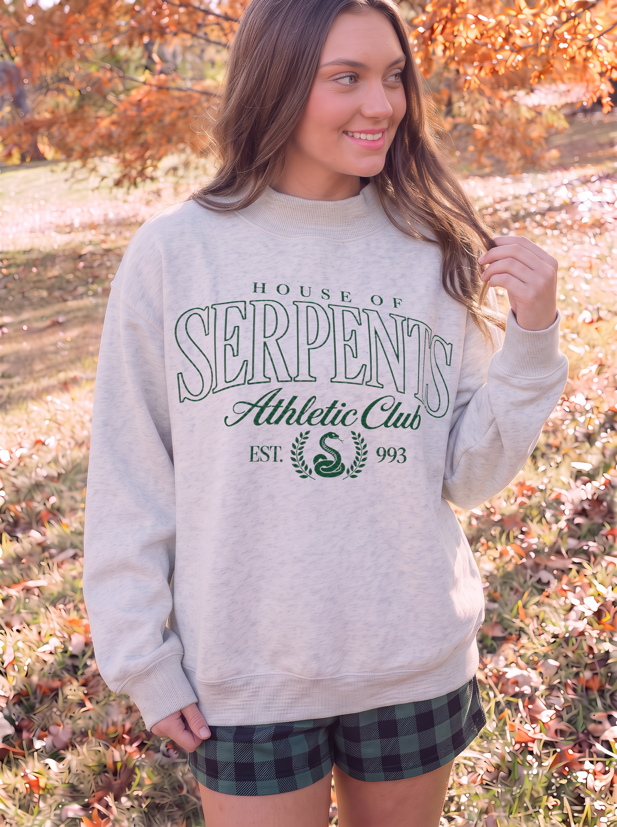 House Athletic Club - Serpents Mock Neck Sweatshirt
