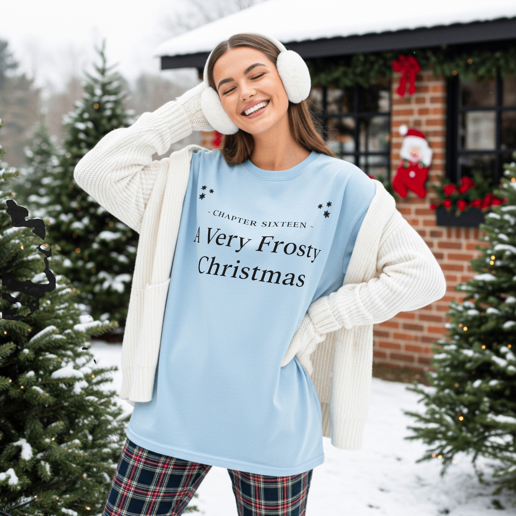 A Very Frosty Christmas Garment Dyed Tee