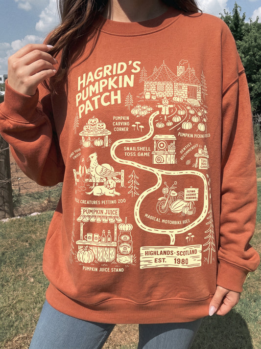 The Pumpkin Patch Map Crewneck Sweatshirt