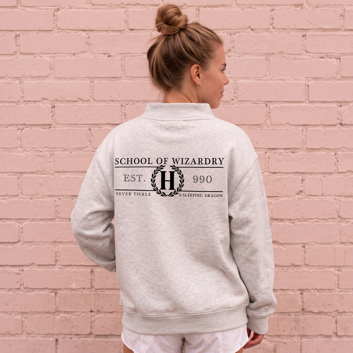 School of Wizardry Mock Neck Sweatshirt