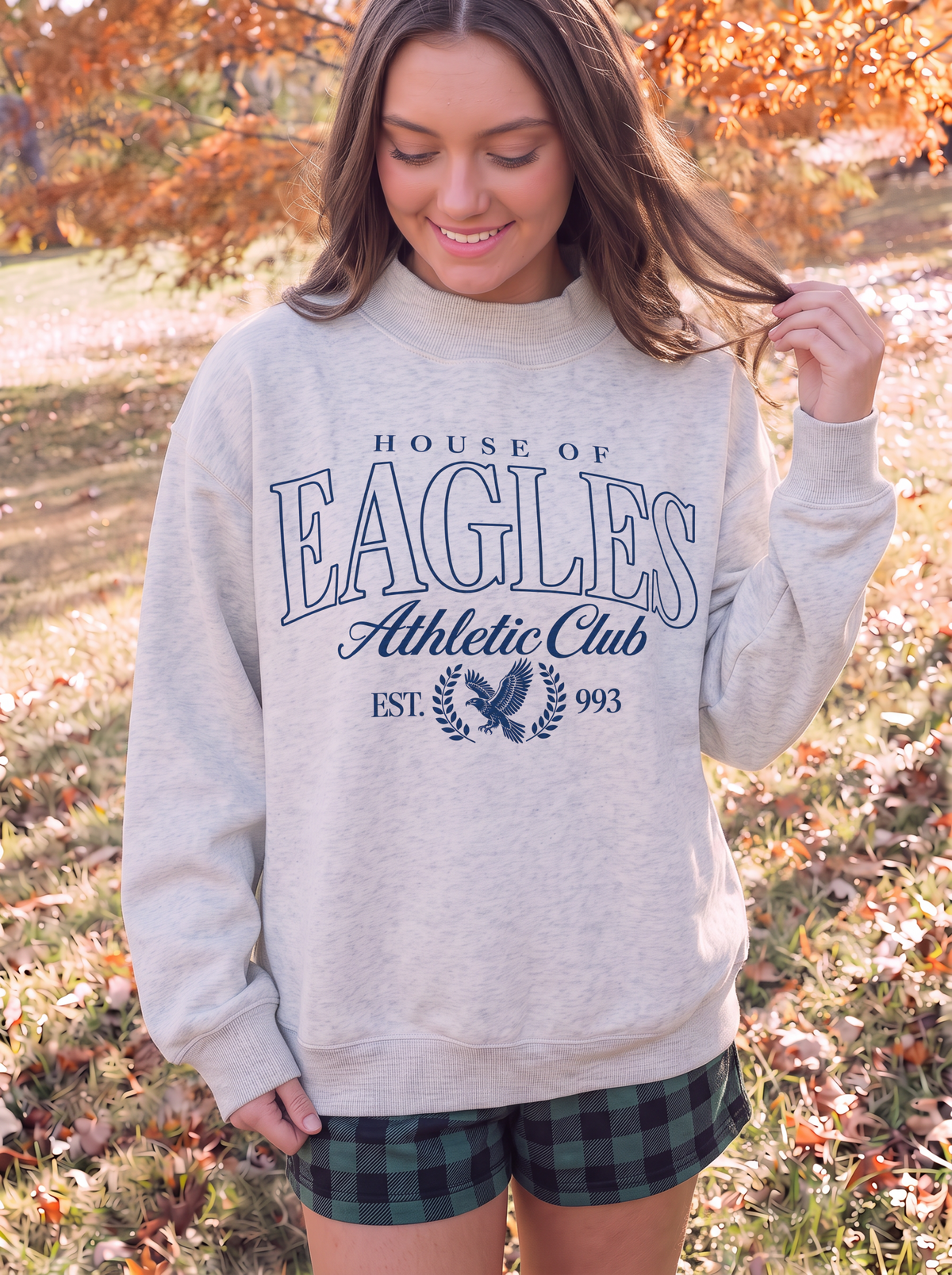House Athletic Club - Eagles Mock Neck Sweatshirt